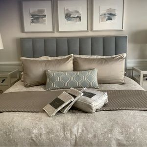 Ethan Allen queen duvet with shams